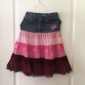 Boho chic girl’s denim skirt from Children’s Place